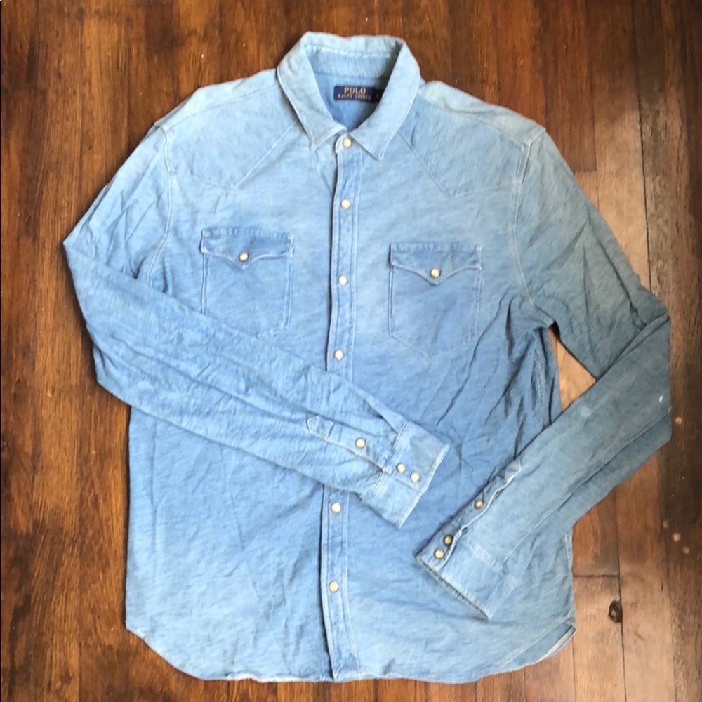 Ralph Lauren Long Sleeve Western Shirt (Indigo)